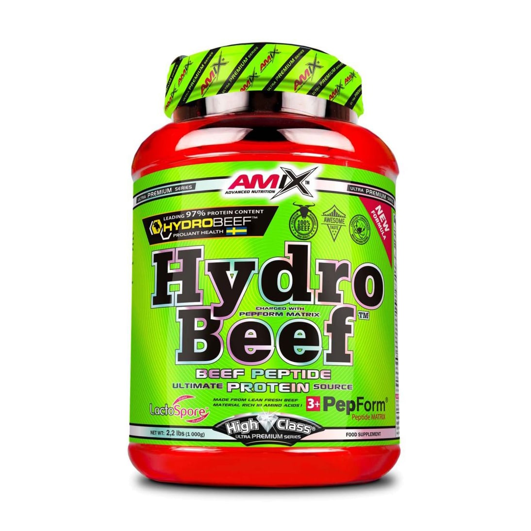 Протеїн Amix Nutrition HydroBeef Protein Подвійний шоколад-кокос, в порошку, 1 кг